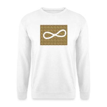Motif Léopard Infini - Sweat-shirt Unisexe - blanc - Devant
