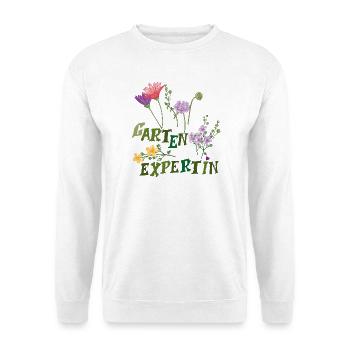 Gartenexpertin  - Unisex Pullover - Weiß - Vorne