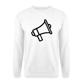 megaphone - Unisex Sweatshirt - white - Front