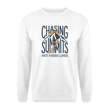 Trail Running - Chasing Summints Not Finish Lines - Unisex Sweatshirt - white - Front