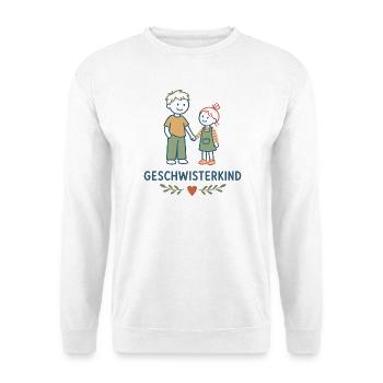 Geschwisterkind Geschwisterliebe - Unisex Pullover - Weiß - Vorne