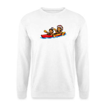 Indians paddling - Unisex Sweatshirt - white - Front