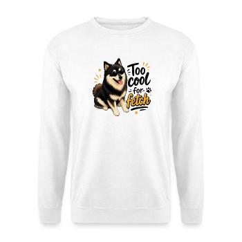 Too Cool finnischer Lapphund - Unisex Pullover - Weiß - Vorne