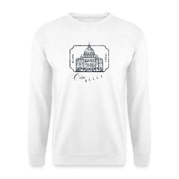 Rome Basilica Stamp Art - Unisex Sweatshirt - white - Front