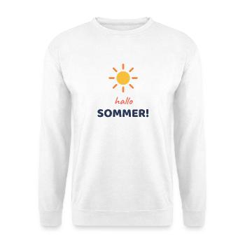 Hallo, Sommer! - Unisex Pullover - Weiß - Vorne
