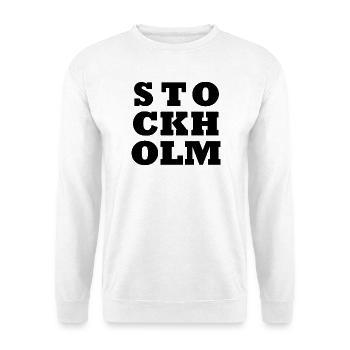 Logo de Stockholm - Sweat-shirt Unisexe - blanc - Devant
