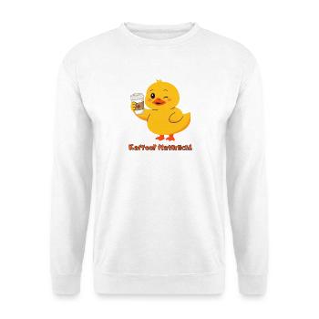Ente Kaffee Natuerlich - Unisex Pullover - Weiß - Vorne