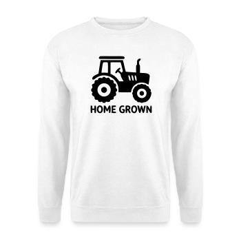 Tractor Home Grown Badge - Unisex Sweatshirt - white - Front