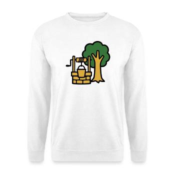 Draw Fountain Village Logo - Unisex Sweatshirt - white - Front