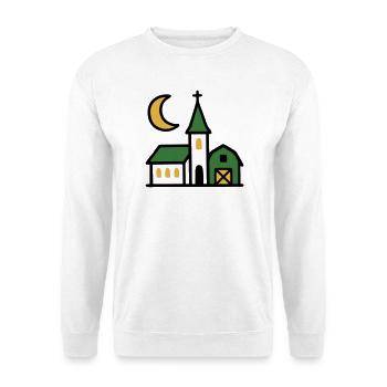 Village Church Moon Artwork - Unisex Sweatshirt - white - Front