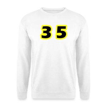 35 Symbole numérique - Sweat-shirt Unisexe - blanc - Devant