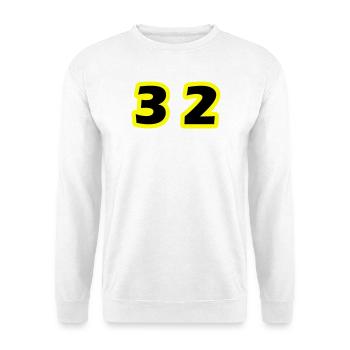 32 Zahl symbol - Unisex Pullover - Weiß - Vorne