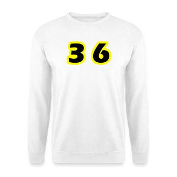 36 Number Symbol - Unisex Sweatshirt - white - Front