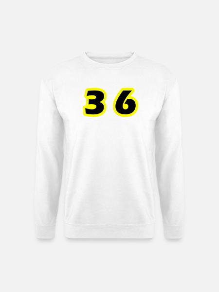 36 Number Symbol - Unisex Sweatshirt - white