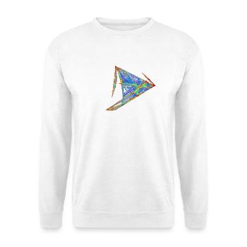 Voile Légère du Chaos – Attracteur Étrange - Sweat-shirt Unisexe - blanc - Devant