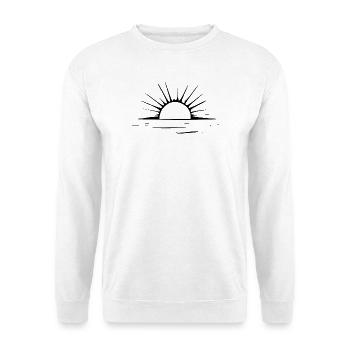 Cadeau de Noël Sunset Sea Sun - Sweat-shirt Unisexe - blanc - Devant