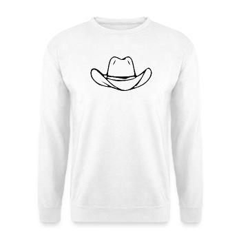 Cadeau de danse en ligne de chapeau cowboy cowboy - Sweat-shirt Unisexe - blanc - Devant
