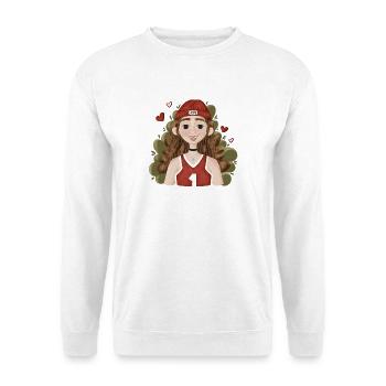 Joueur de basket en plein espoir - Sweat-shirt Unisexe - blanc - Devant