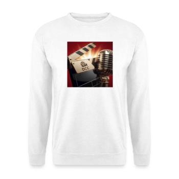 Microphone et Clapboard DCC - Sweat-shirt Unisexe - blanc - Devant
