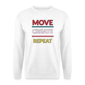 Move Create Repeat: Creative Momentum - Unisex Sweatshirt - white - Front