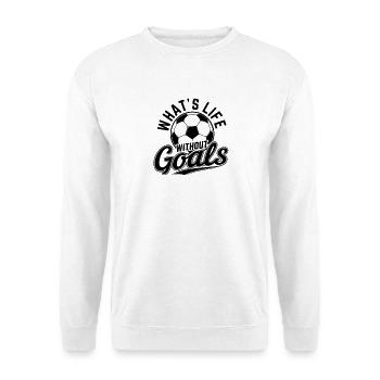 Emblème des buts de football - Sweat-shirt Unisexe - blanc - Devant