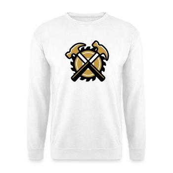 Blason du marteau artisan - Sweat-shirt Unisexe - blanc - Devant