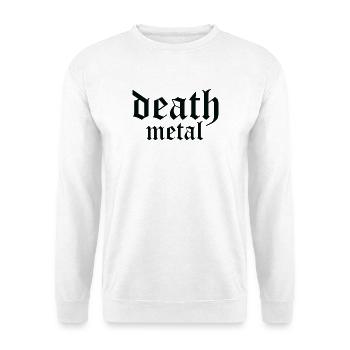 death metal logo - Unisex Sweatshirt - white - Front