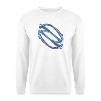 Orbite de glace – Attracteur étrange - Sweat-shirt Unisexe - blanc - Devant