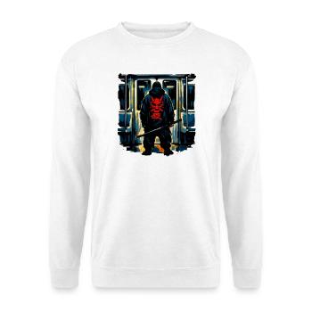 Ninja démons dans le métro - Sweat-shirt Unisexe - blanc - Devant