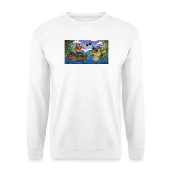 MARIN CONTRE CROCODILE - Sweat-shirt Unisexe - blanc - Devant