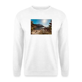 Baie de Sunny Beach - Sweat-shirt Unisexe - blanc - Devant