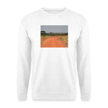 Antilope sur la Route Rouge - Sweat-shirt Unisexe - blanc - Devant