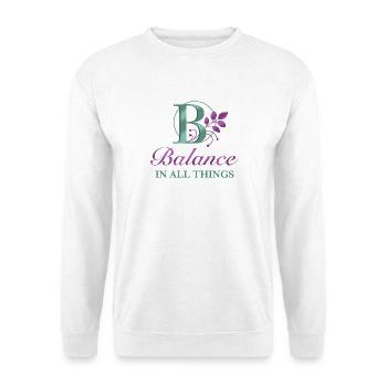 Balance_ _all_the_time - Unisex Sweatshirt - white - Front