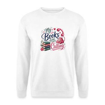 My Books Are Calling - Unisex Sweatshirt - white - Front