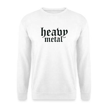 Heavy Metal Gothic Script - Unisex Sweatshirt - white - Front
