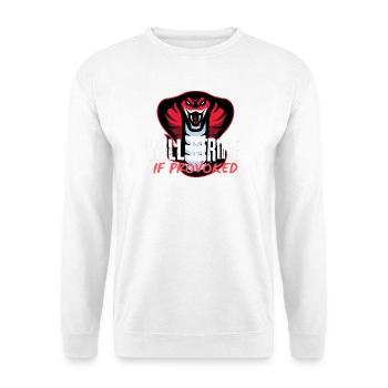 Cobra provoqué va frapper - Sweat-shirt Unisexe - blanc - Devant
