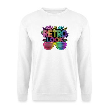 C’est mon costume des années 80 - Sweat-shirt Unisexe - blanc - Devant