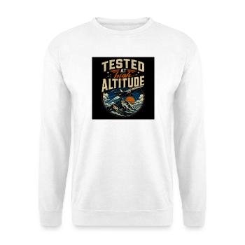 Testé en haute altitude - Sweat-shirt Unisexe - blanc - Devant
