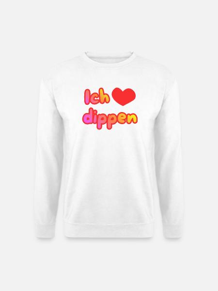 Ich liebe dippen - Unisex Pullover - Weiß