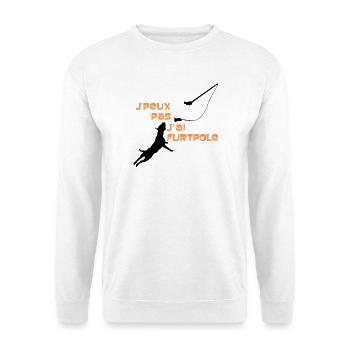 Staffie j'peux pas j'ai flirtpole sport - 002 - Sweat-shirt Unisexe - blanc - Devant