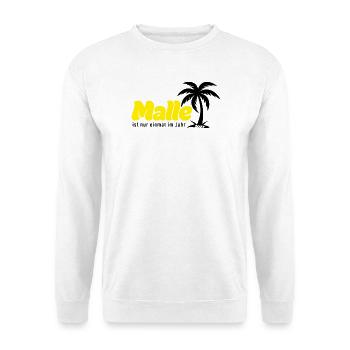 Malle ist nur einmal im Jahr 2027 – gelb - Unisex Pullover - Weiß - Vorne