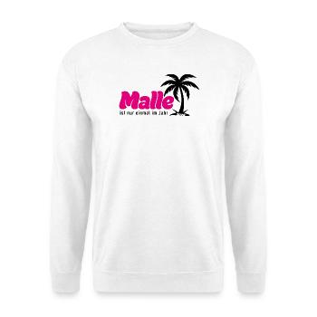 Malle ist nur einmal im Jahr 2026 - pink - Unisex Pullover - Weiß - Vorne
