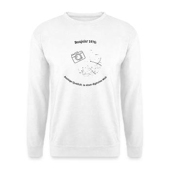 Baujahr 1976 - Unisex Pullover - Weiß - Vorne