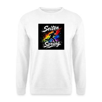 Seiten Spring Regenbogenlauf - Unisex Pullover - Weiß - Vorne