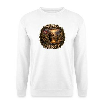 Singen und Tanzen - Unisex Pullover - Weiß - Vorne