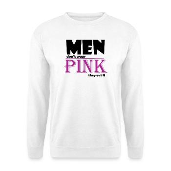 Pink Serif Logo Tee Art - Unisex Sweatshirt - white - Front