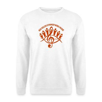 Kirchenchor - Aus vielen Stimmen wird Musik - Unisex Pullover - Weiß - Vorne