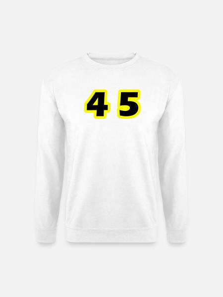 45 Number symbol - Unisex Sweatshirt - white