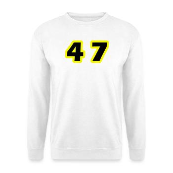 47 Symbole numérique - Sweat-shirt Unisexe - blanc - Devant
