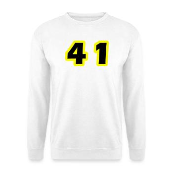 41 Number symbol - Unisex Sweatshirt - white - Front